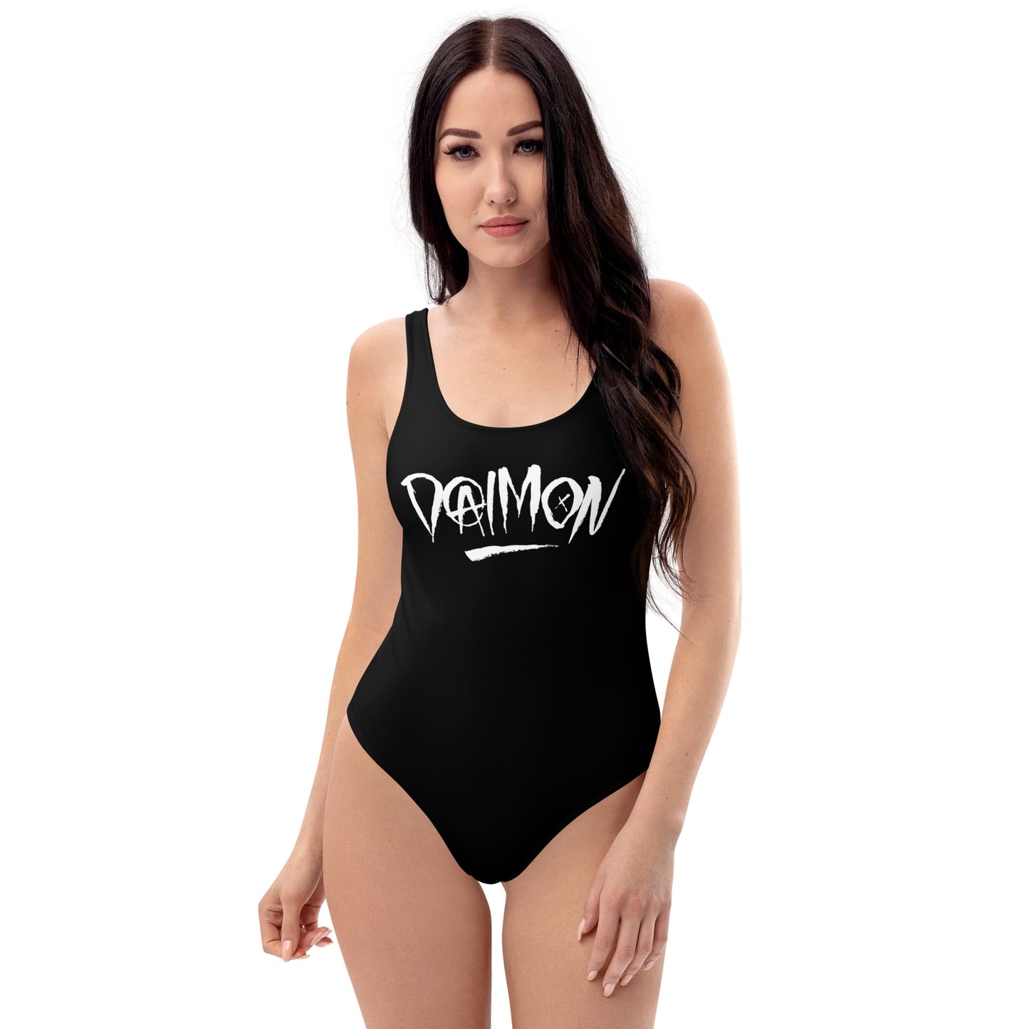 DAIMON: HORNS UP ONE PIECE BATHING SUIT