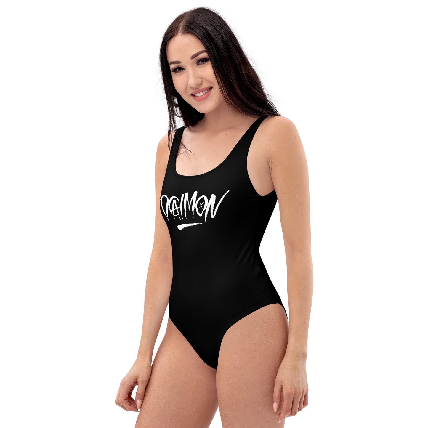 DAIMON: HORNS UP ONE PIECE BATHING SUIT