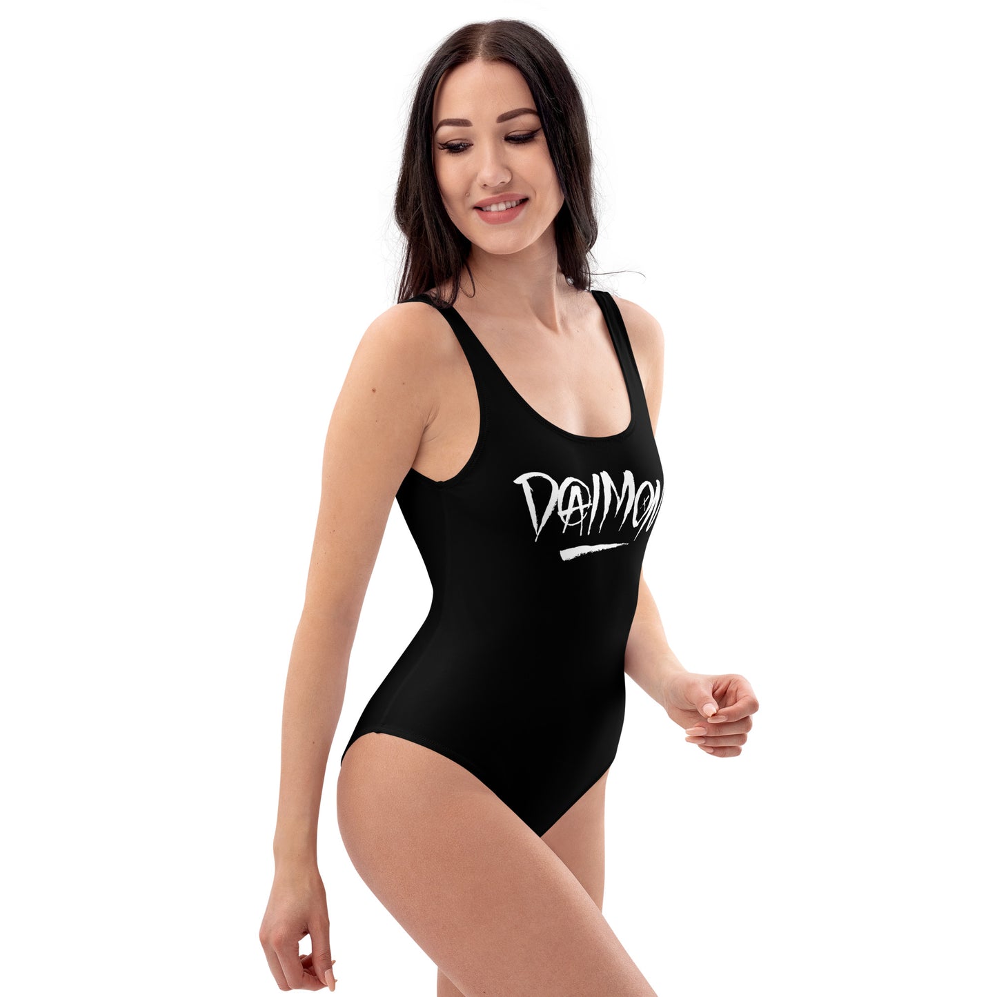 DAIMON: HORNS UP ONE PIECE BATHING SUIT