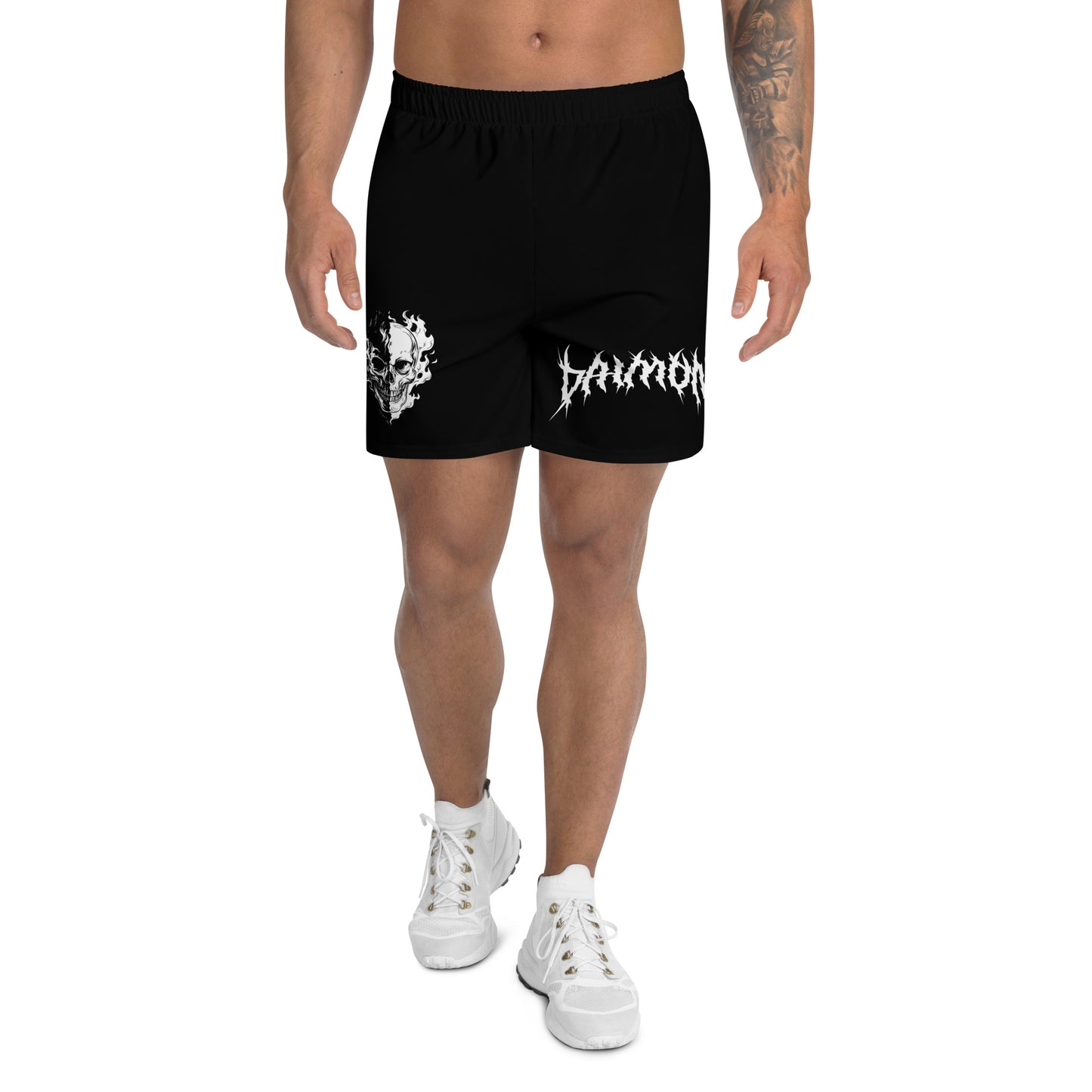 DAIMON: DUALITY SKULL ATHLETIC SHORTS